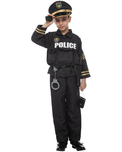 Police Uniform Boys Costume