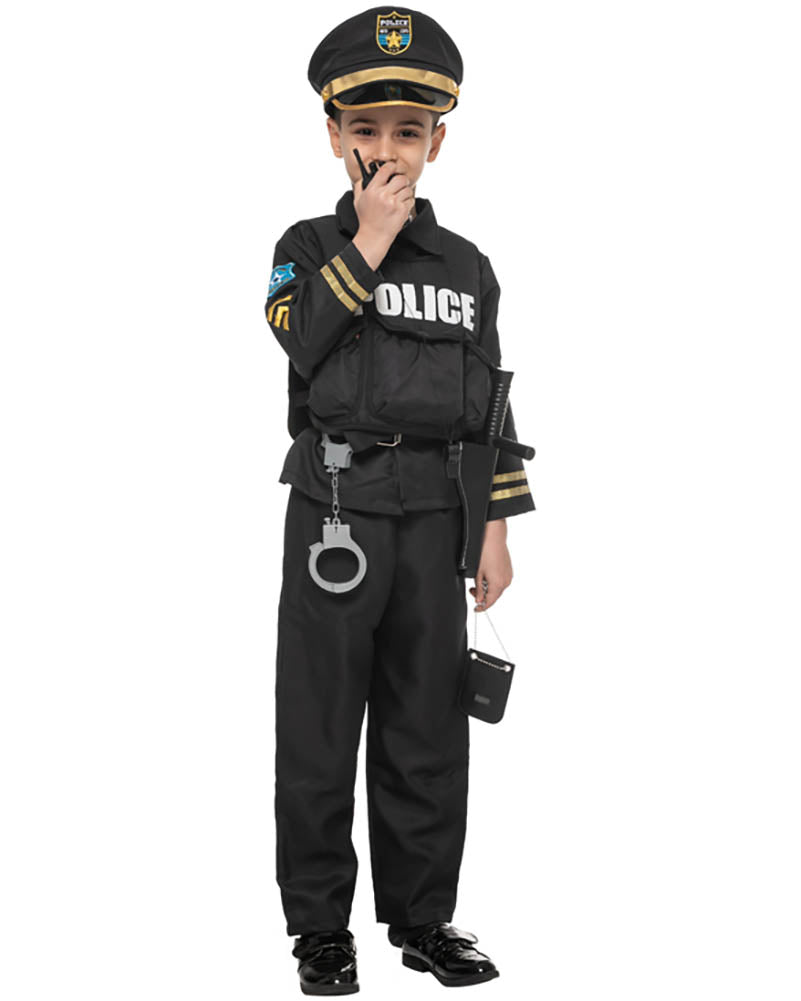 Police Uniform Boys Costume