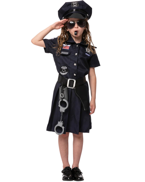 Police Officer Complete Girls Costume