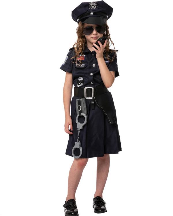 Police Officer Complete Girls Costume