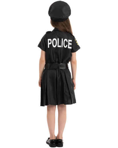 Police Officer Complete Gold Girls Costume