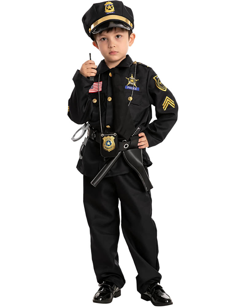 Police Officer Complete Boys Costume