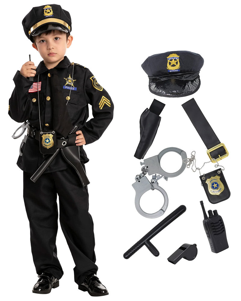 Police Officer Complete Boys Costume