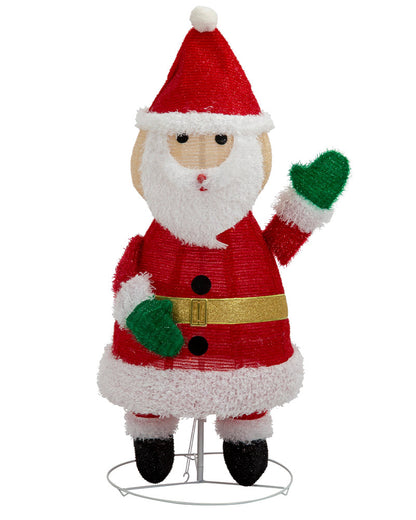 Pop Up Mesh Tinsel Christmas LED Santa 1m