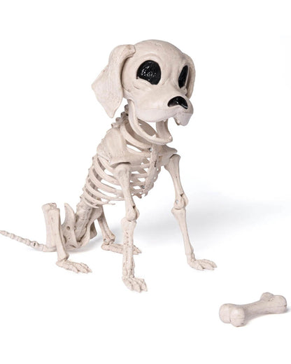 Posable Skeleton Puppy Decoration 25cm