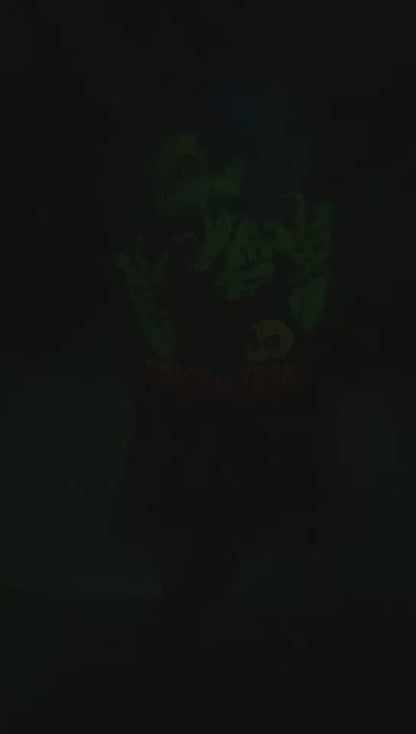 Neon Light Up Tombstone Zombie 56cm