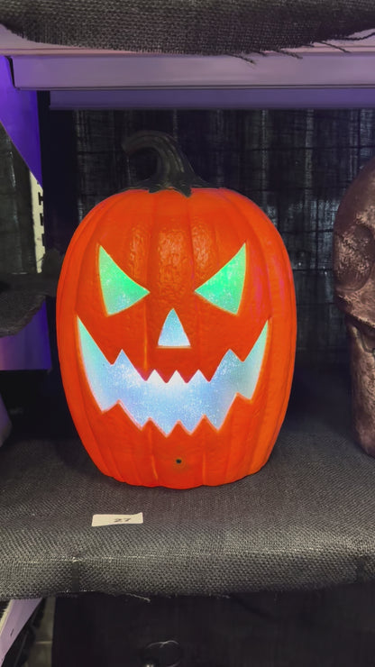 Light Up Jack-O-Lantern Decoration with Sound 30cm