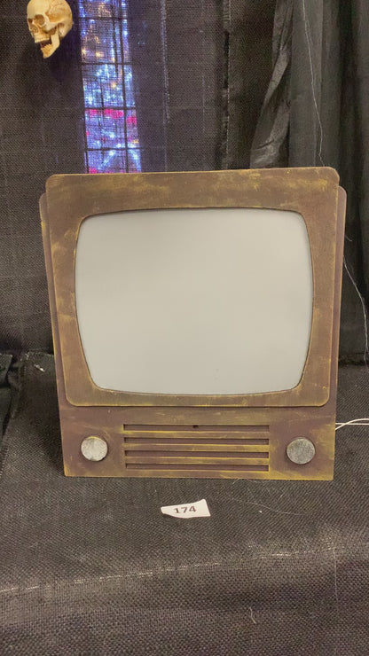 Haunted Television Animated Decoration 27cm