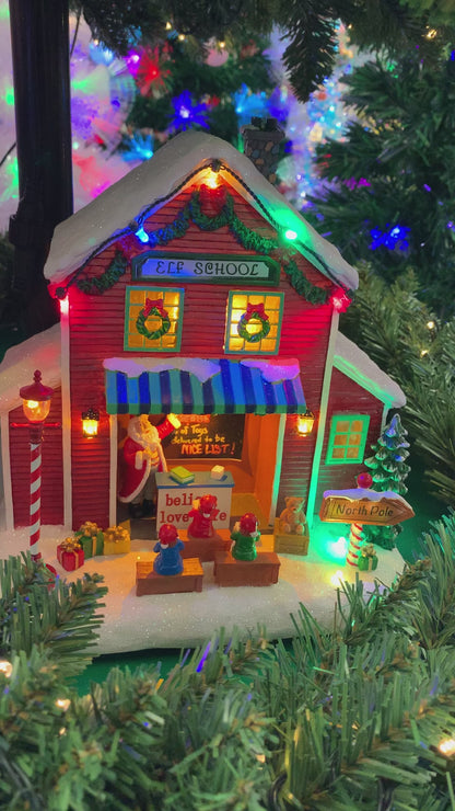 Elf School Musical LED Christmas Decoration 23cm