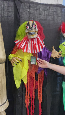 Skeleton Clown Halloween Animatronic 1.8m
