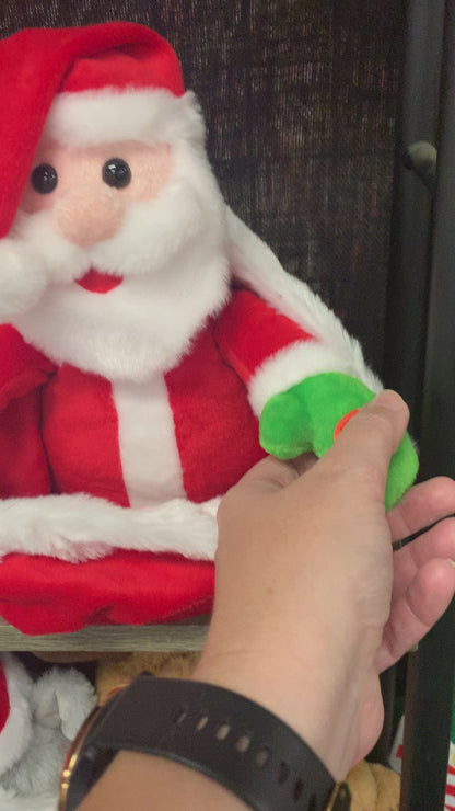 Christmas Musical Hide N Seek Santa In Sack 25cm