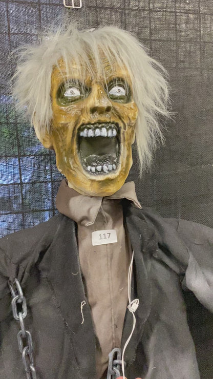 Hanging Haunted Zombie Animatronic 1.7m
