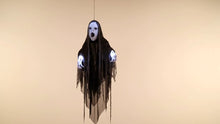 Lightning Wizard Animated Hanging Halloween Decoration 1.1m