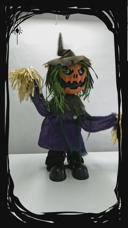 Standing Scarecrow Animated Decoration 1.1m