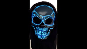 Pumpkin Reaper Light Up Electro Mask