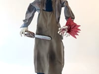 Chainsaw Charlie Standing Animated Halloween Decoration 1.65m