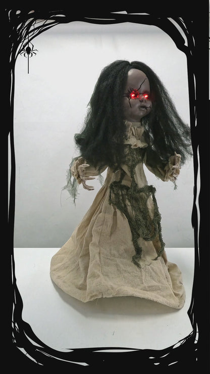 Walking Girl Animated Decoration 83cm