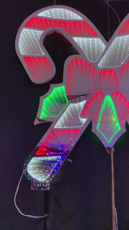 Infinity Candy Cane Light With Base LED Christmas Light 60cm