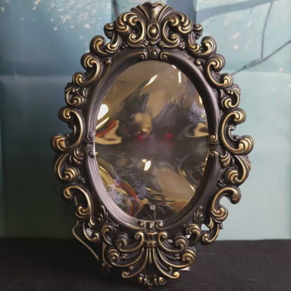 Broken Mirror With Evil Ghost Animated Halloween Decoration 34cm