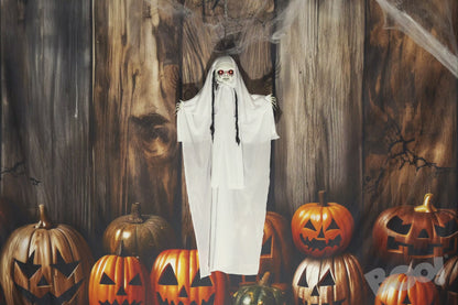 Hanging White Skeleton Animated Decoration 90cm