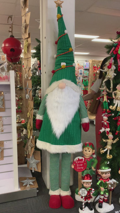 Giant Wobble Tree Gnome Christmas Decoration 2.2m