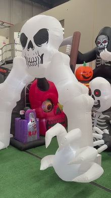 Skeleton Reaper Halloween Inflatable Arch 3.6m