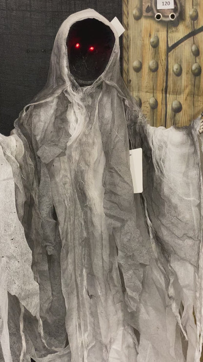 Light Up Faceless Hanging Reaper Animatronic 1m