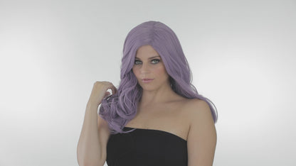 Glamour Deluxe Ashes of Violets Purple Long Wavy Wig