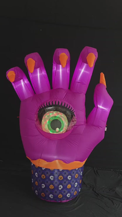 Hand Spinning Globe Eye Lawn Inflatable 2.2m
