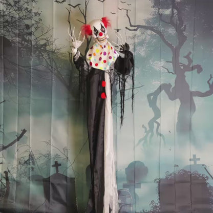 Standing Clown Animated Halloween Decoration 1.7m
