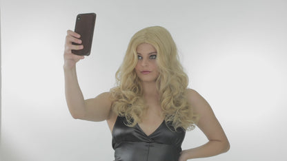 Supermodel Deluxe Long Blonde Wig