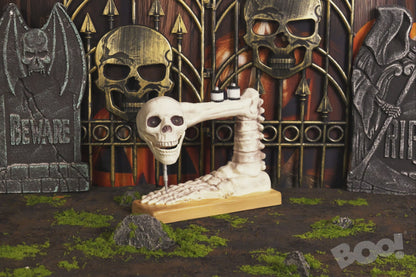 Skeleton Sewing Machine Animated Decoration 27cm