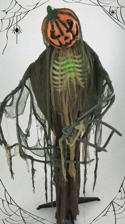 Pumpkin Man Animated Decoration 1.7m