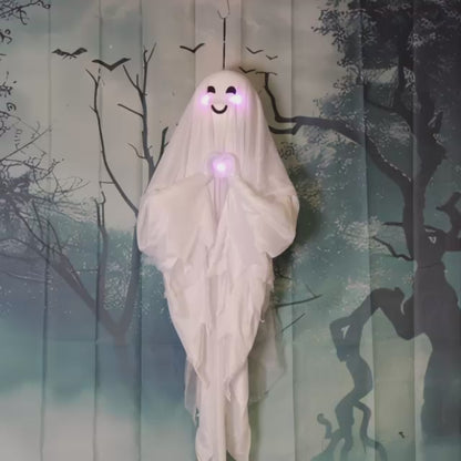 Cute Beating Heart Ghost Animated Halloween Decoration 1.2m