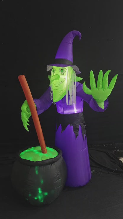 Sorceress Flash Cauldron Lawn Inflatable 1.8m