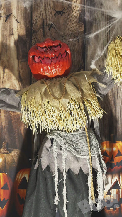 Standing Scarecrow Animated Decoration 1.9m