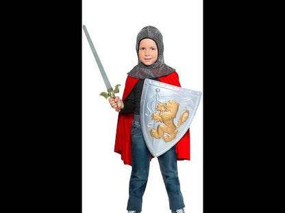 Medieval Knight Kids Cape with Hood