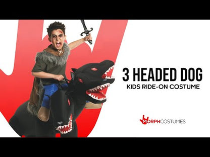 3 Headed Dog Ride On Inflatable Kids Costume
