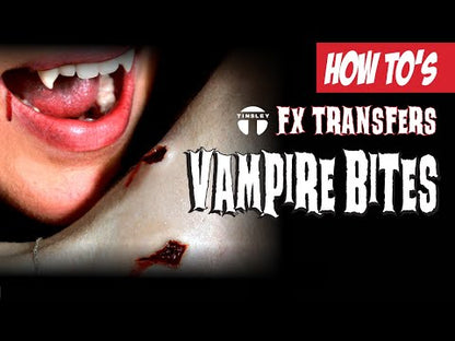 3D Vampire Bites FX Appliance Transfer Prosthetic Wound
