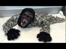 Gorilla with Light Up Eyes Halloween Animatronic 1.3m