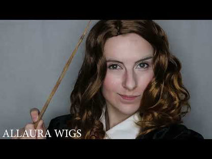 Book Worm Wizard Deluxe Curly Brown Wig