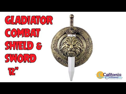 Gladiator Small Combat Shield and Sword