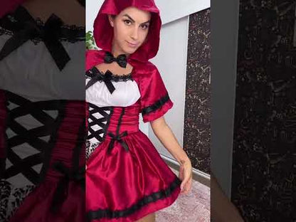 Gothic Red Riding Hood Womens Costume