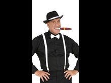 Gangster Hat Braces Bow Tie and Cigar Set
