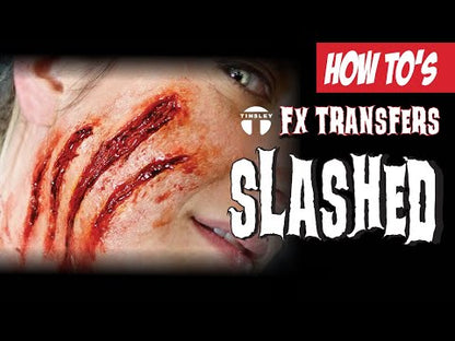 Slashed Flesh Medium FX Appliance Transfer Prosthetic Wound