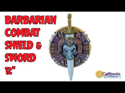 Barbarian Combat Sword and Shield Prop
