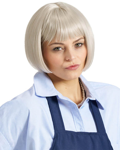 Hoity Shop Lady Deluxe Short Grey Wig