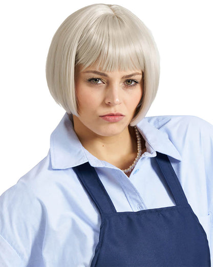 Hoity Shop Lady Deluxe Short Grey Wig