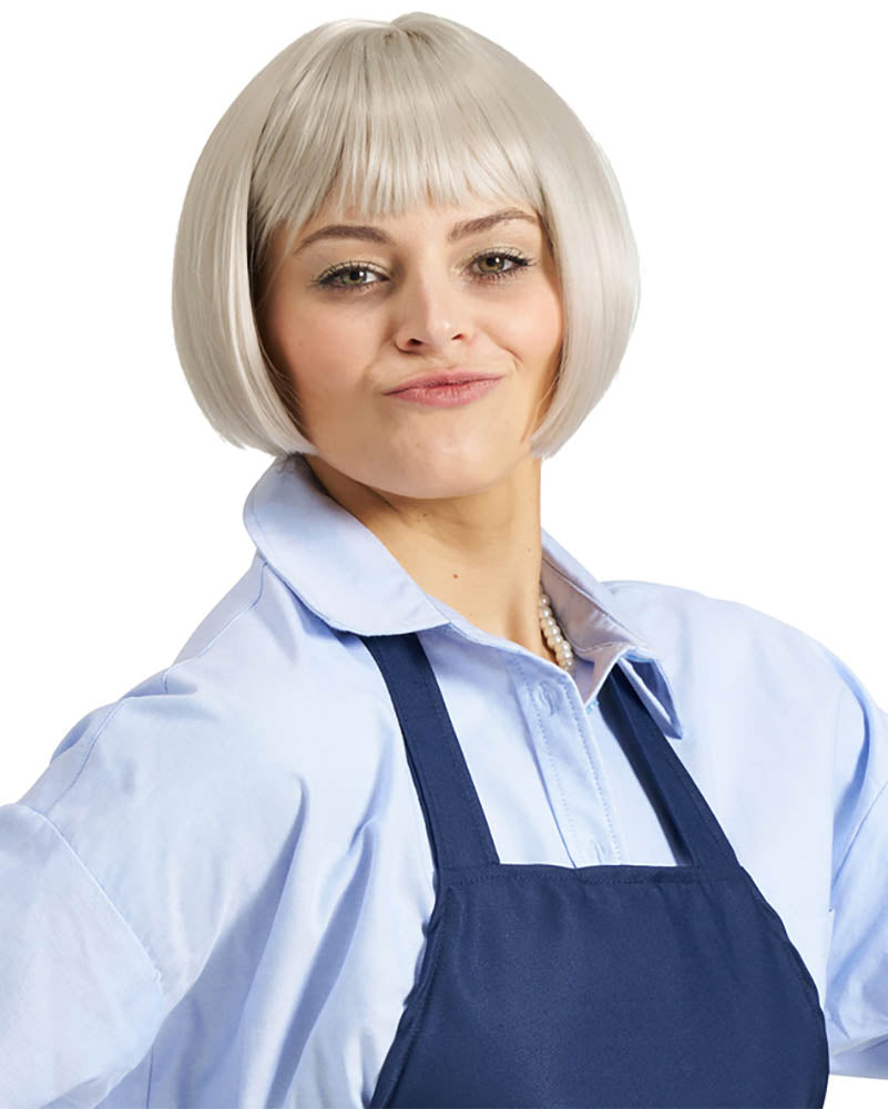 Hoity Shop Lady Deluxe Short Grey Wig