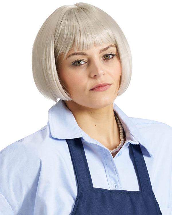 Hoity Shop Lady Deluxe Short Grey Wig